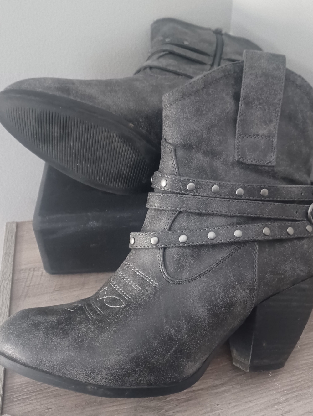 Cato Western Cowboy Boots Booties Sz 9